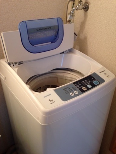 日立5kg洗濯機/モリタ110L冷蔵庫セット