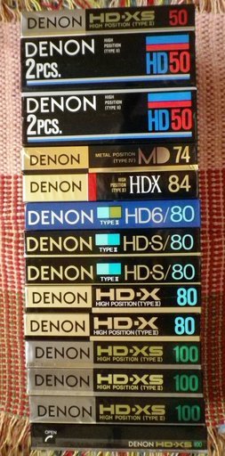 受渡し完了しました/カセットテープDENON　16本