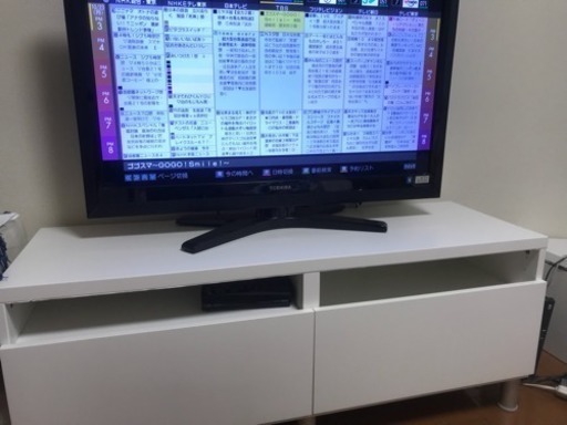 【値下げしました】テレビ・テレビ台・録画機器の3点セット