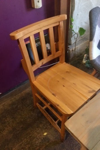 チャーチチェア ダイニングチェア 英国アンティーク 無垢材 チャーチ