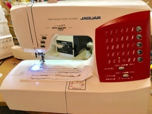 ジャガー、模様縫いミシン、入園入学準備に！