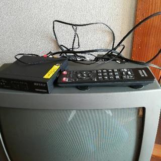 ブラウン管テレビ+地上デジタルチューナーセット