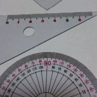 三角定規、分度器セット