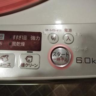 シャープ 2016年モデル SHARP ES-GE60R-P [全自動洗濯機 6kg