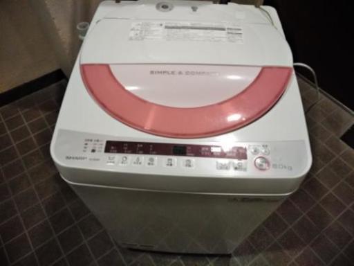 シャープ 2016年モデル SHARP ES-GE60R-P [全自動洗濯機 6kg