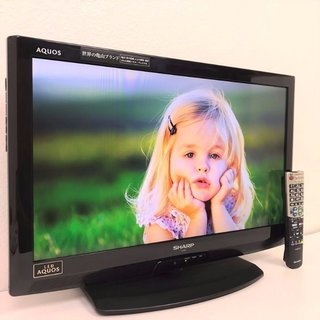 録画できるセット♪　送料無料♪SHARP LED AQUOS 26インチ液晶テレビの画像