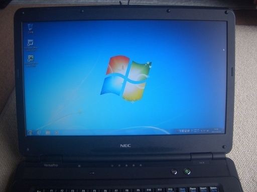 ノートパソコン　Windows7  NECのVK22EA-B
