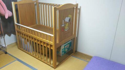 スヌーピーのベビーベッドコスガベビーメイトアンティーク とまと 江別のベッド ベビーベッド の中古あげます 譲ります ジモティーで不用品の処分