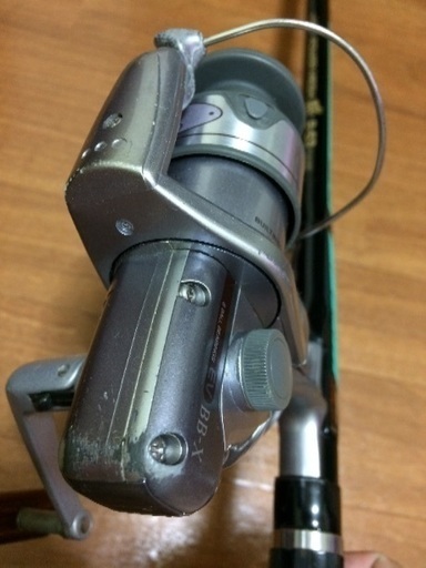 本調子竿ダイワパワーメッシュ釣竿とシマノブレードリールセット