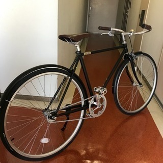BURLINGTON バーリントン "1S" マットブラック 700C シングルスピード レトロ 自転車
