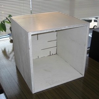 木製ボックス、物入、台、腰掛（４個セット）