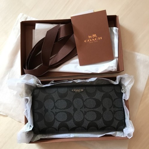 新品未使用♪coach 近鉄百貨店購入 メンズ長財布☆