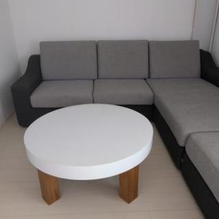 北欧　丸型ローテーブル