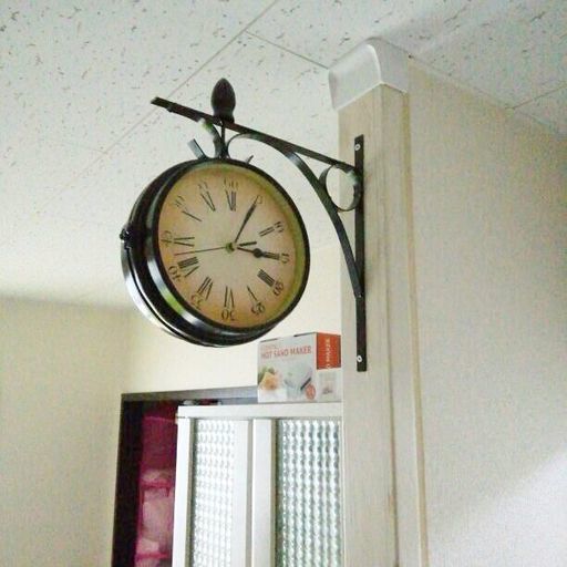 アンティーク両面時計ディアウォールラブリコ賃貸インテリア イリーム 小牧原の家具の中古あげます 譲ります ジモティーで不用品の処分