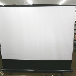 札幌 引き取り キクチ/KIKUCHI GML-100W 床置き スクリーン 100型モバイルスクリーン 自立型 (Y)