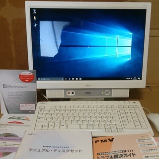 19インチ一体型PC 富士通EK/D50 Office2007＆...