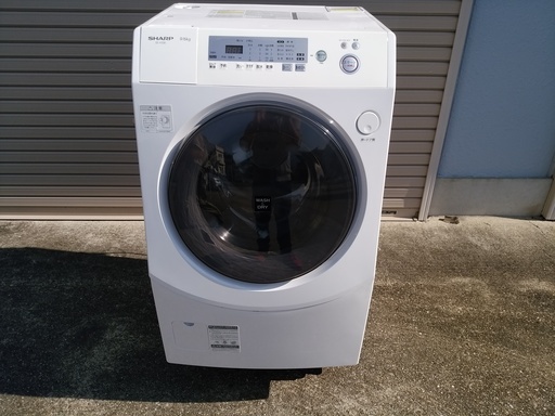 シャープ 9.0㎏ ドラム式洗濯乾燥機 2012年製 ES-V230-WL SHARP | 32 ...