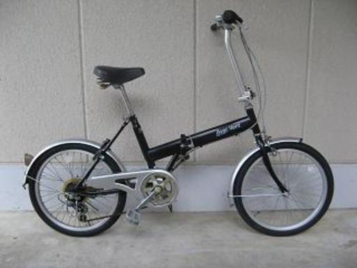 〔中古〕２０インチ折りたたみ自転車（外装６段変速付・整備済み）