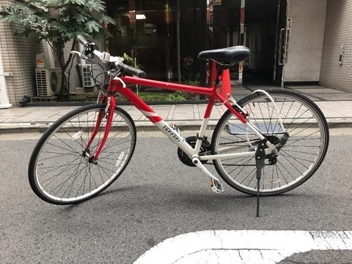 お話中 フェラーリ クロスバイク 赤 28インチ 自転車 Ferrari