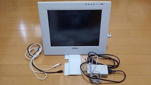 液晶タブレット Wacom PL-550 良品 USBコード 電源アダプター 背面カバー スタンド付き