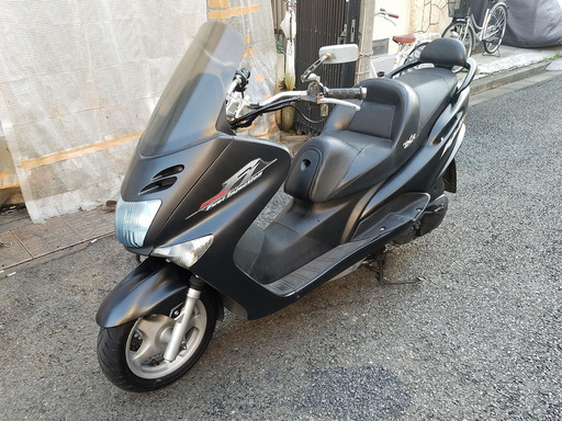 7hqqf　販売終了　バイク屋 乗り出し総額130620円(税込) マジェスティ125FI オールペン・マットブラック 整備済み 自賠責12ヶ月付き [管理No.QJ04]