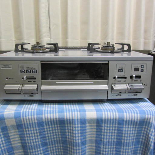 ノーリツガステーブル美品 水いらず両面焼きグリル でグリッてよ！