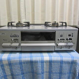 ノーリツガステーブル美品 水いらず両面焼きグリル でグリッてよ！
