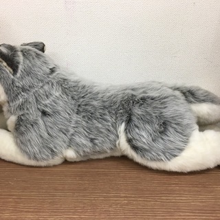 大型 シベリアンハスキー ぬいぐるみ 犬