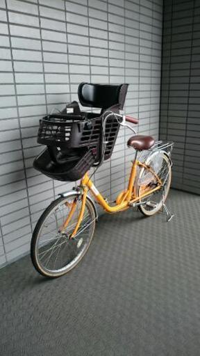 子供乗せ自転車  前チャイルドシート付き 三人乗り対応