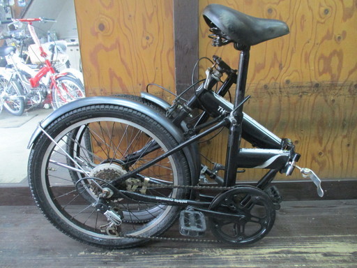 ♪ジモティー特価♪２０型折り畳み中古自転車　シマノ外装6段変速付き 折りたたみ自転車 20インチ スチール シマノ 6段変速ギア スタンド付き