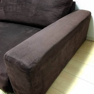 ソファ 1.5人掛け フロア ローソファ brown
