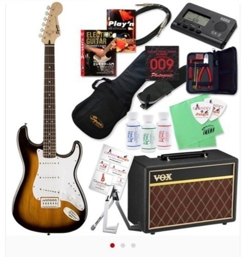 初心者ギターセット Squier by Fender Bullet Strat＆VOXアンプ等