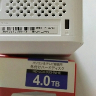 バッファロー外付けHDD 4TB HD-LC4.0U3-WHE USB3.0/2.0 対応 中古