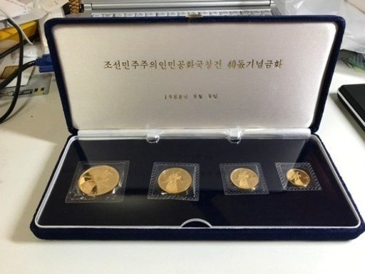 北朝鮮 創立40周年記念金貨 1988年 24金、純金