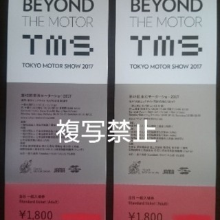 【限定2名分チケット】東京モーターショー2017