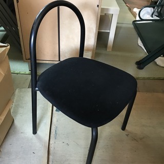 【激安!!】シンプルな椅子 黒 ブラック 1脚500円!! 全3...