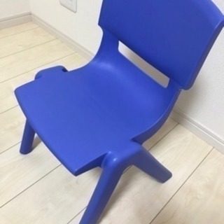 中古品 美品 キッズチェア 子供椅子 ブルー