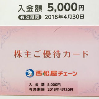 西松屋　株主優待券 株主ご優待カード　11000円分　