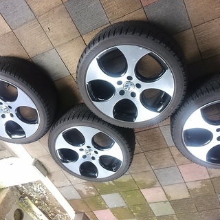 GOLF6　GTI純正　18インチホイール　スタッドレスタイヤ付き(値下げしました)