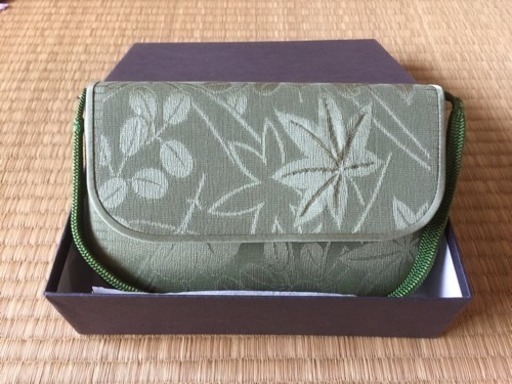 送料無料 京都ブランド 青々庵 絹100% 和装小物 バッグ 鞄
