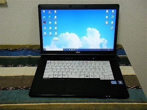 富士通LIFEBOOK/MS Office2016/HDD250GB/Win10/メモリ4GB/Wi-Hi/DVDマルチ/リカバリーメディア付