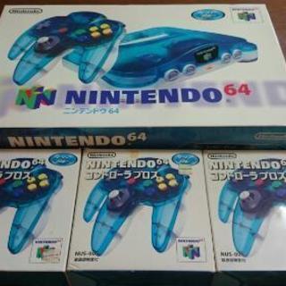 ニンテンドー64 クリアブルー 他コントローラー 隣のぽっぽさん 大阪のテレビゲーム Nintendo64 の中古あげます 譲ります ジモティーで不用品の処分