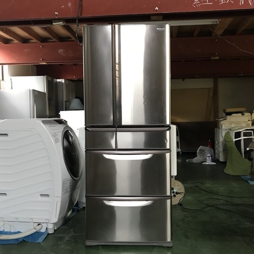 National ノンフロン冷凍冷蔵庫 NR-F452TM-SR 観音開き ファミリーサイズ 445L 銀 シルバー W 1104-3