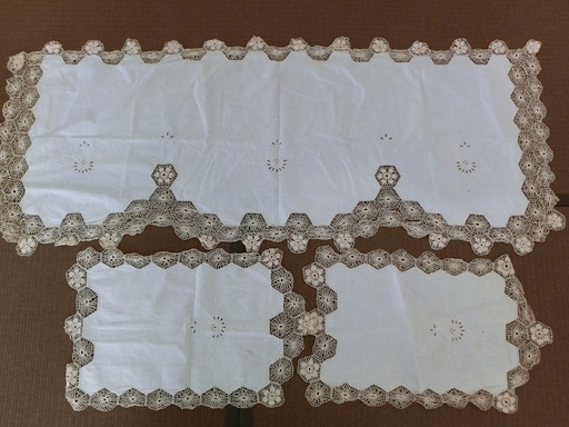 ヴィンテージレースクロス3点セット　vintageビンテージ　VTG