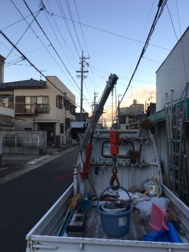軽トラ（車体込み）簡易クレーン 無線リモコン付き