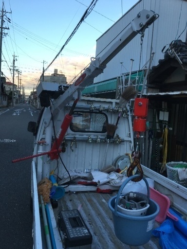 軽トラ（車体込み）簡易クレーン 無線リモコン付き