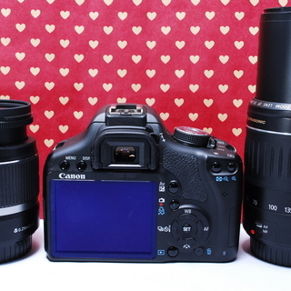 ダブルレンズで一眼レフ本格デビュー☆kiss x3☆1510万画素☆