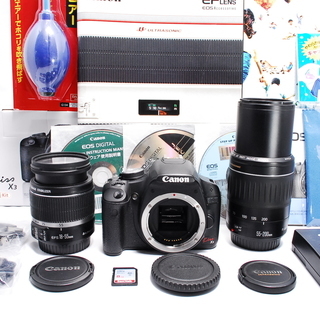 ダブルレンズで一眼レフ本格デビュー☆kiss x3☆1510万画素☆