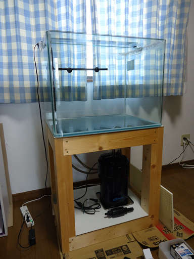 コトブキ　６０ｃｍ曲げ・ワイド水槽一式