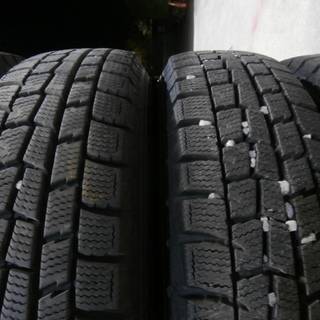 [管H-12] ダンロップ　スタッドレス（アルミ付）145/80Ｒ13 バリ山中古4本セット（2014年製造）